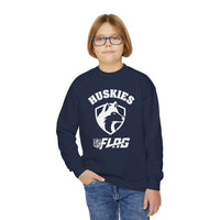 Youth Huskies Flag Football - Unisex Heavy Blend™ Crewneck Sweatshirt Volume | Suamico, WI