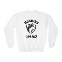 Youth Huskies Flag Football - Unisex Heavy Blend™ Crewneck Sweatshirt Volume | Suamico, WI