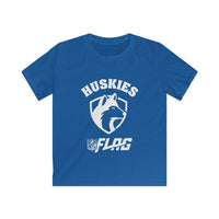 Youth Huskies Flag Football - Softstyle T-Shirt Volume | Suamico, WI
