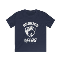 Youth Huskies Flag Football - Softstyle T-Shirt Volume | Suamico, WI