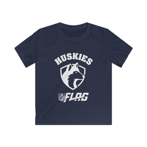 Youth Huskies Flag Football - Softstyle T-Shirt Volume | Suamico, WI