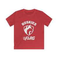 Youth Huskies Flag Football - Softstyle T-Shirt Volume | Suamico, WI