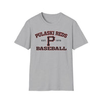 Show your hometown pride with the Printify P Reds Baseball Est. 1978 Unisex Softstyle T-shirt, featuring a bold "P" and vintage print on soft cotton.