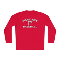 Pulaski Reds Baseball Est. 1978 - Unisex Lightweight Long Sleeve Tee - Dri Fit Style Volume