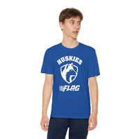 Youth Huskies Flag Football - Moisture Wicking Dri Fit Style Performance Tee Volume | Suamico, WI