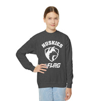 Youth Huskies Flag Football - Unisex Heavy Blend™ Crewneck Sweatshirt Volume | Suamico, WI