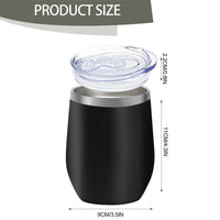 Kodiak Coolers presents NEW BLACK PRODUCTS! Custom engraved drinkware with your logo—no setup fee, 1-side logo included. Insulated tumbler with clear lid, dimensions: 11 cm tall, 9 cm wide, lid height 2.2 cm. Perfect for gifts or promo items.