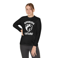 Youth Huskies Flag Football - Unisex Lightweight Long Sleeve Tee - Dri Fit Style Volume | Suamico, WI