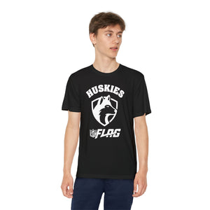Youth Huskies Flag Football - Moisture Wicking Dri Fit Style Performance Tee Volume | Suamico, WI
