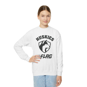 Youth Huskies Flag Football - Unisex Heavy Blend™ Crewneck Sweatshirt Volume | Suamico, WI