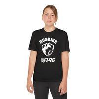 Youth Huskies Flag Football - Moisture Wicking Dri Fit Style Performance Tee Volume | Suamico, WI