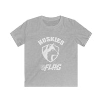 Youth Huskies Flag Football - Softstyle T-Shirt Volume | Suamico, WI