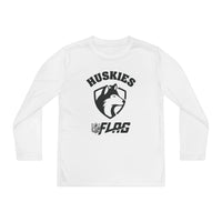 Youth Huskies Flag Football - Unisex Lightweight Long Sleeve Tee - Dri Fit Style Volume | Suamico, WI
