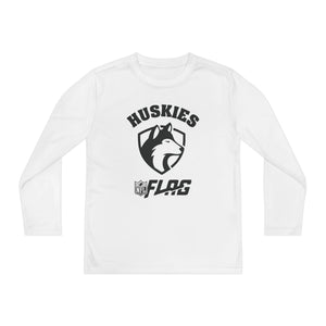 Youth Huskies Flag Football - Unisex Lightweight Long Sleeve Tee - Dri Fit Style Volume | Suamico, WI