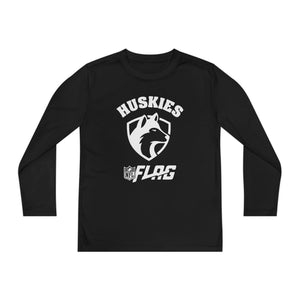 Youth Huskies Flag Football - Unisex Lightweight Long Sleeve Tee - Dri Fit Style Volume | Suamico, WI