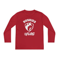 Youth Huskies Flag Football - Unisex Lightweight Long Sleeve Tee - Dri Fit Style Volume | Suamico, WI