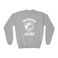 Youth Huskies Flag Football - Unisex Heavy Blend™ Crewneck Sweatshirt Volume | Suamico, WI