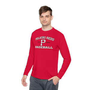 Pulaski Reds Baseball Est. 1978 - Unisex Lightweight Long Sleeve Tee - Dri Fit Style Volume