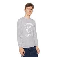 Youth Huskies Flag Football - Unisex Lightweight Long Sleeve Tee - Dri Fit Style Volume | Suamico, WI
