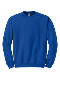 The Gildan Heavy Blend Crewneck Sweatshirt 18000, provided by Gildan and made from a 50/50 cotton-poly blend, is shown against a white background.