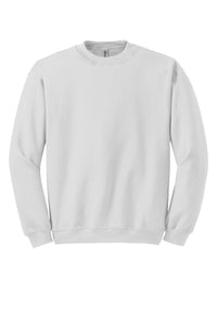 The Gildan Heavy Blend Crewneck Sweatshirt 18000 by Gildan, made from a soft 50/50 cotton polyester blend, is showcased beautifully on a white background.