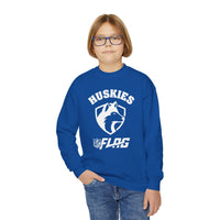Youth Huskies Flag Football - Unisex Heavy Blend™ Crewneck Sweatshirt Volume | Suamico, WI