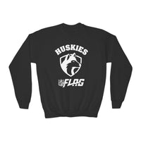 Youth Huskies Flag Football - Unisex Heavy Blend™ Crewneck Sweatshirt Volume | Suamico, WI
