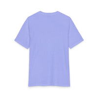 The Printify 2026 Bode Summer Bootcamp - Cali Sunset T-Shirt (DM130 Tri Blend) is a plain light purple tee made from soft, breathable, lightweight fabric, displayed from the back on a white background.
