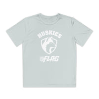Youth Huskies Flag Football - Moisture Wicking Dri Fit Style Performance Tee Volume | Suamico, WI