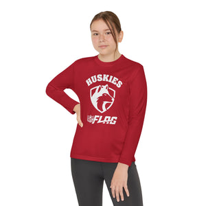 Youth Huskies Flag Football - Unisex Lightweight Long Sleeve Tee - Dri Fit Style Volume | Suamico, WI