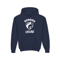 Youth Huskies Flag Football - Unisex Heavy Blend™ Hooded Sweatshirt Volume | Suamico, WI