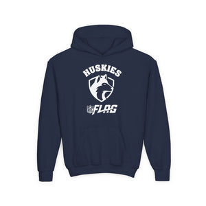 Youth Huskies Flag Football - Unisex Heavy Blend™ Hooded Sweatshirt Volume | Suamico, WI