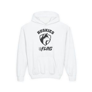 Youth Huskies Flag Football - Unisex Heavy Blend™ Hooded Sweatshirt Volume | Suamico, WI