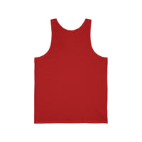 The Printify P Reds Baseball Est. 1978 - Unisex Jersey Tank Volume is shown flat, back side up, on a white background.