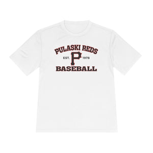 Pulaski Reds Baseball Est. 1978 - Unisex Moisture Wicking Dri Fit Style Tee Volume