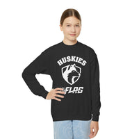 Youth Huskies Flag Football - Unisex Heavy Blend™ Crewneck Sweatshirt Volume | Suamico, WI