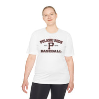 Pulaski Reds Baseball Est. 1978 - Unisex Moisture Wicking Dri Fit Style Tee Volume