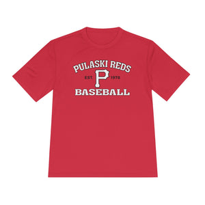 Pulaski Reds Baseball Est. 1978 - Unisex Moisture Wicking Dri Fit Style Tee Volume