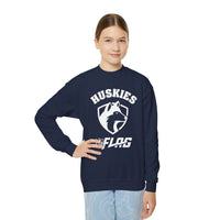 Youth Huskies Flag Football - Unisex Heavy Blend™ Crewneck Sweatshirt Volume | Suamico, WI