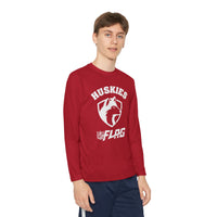 Youth Huskies Flag Football - Unisex Lightweight Long Sleeve Tee - Dri Fit Style Volume | Suamico, WI