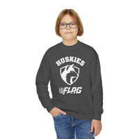 Youth Huskies Flag Football - Unisex Heavy Blend™ Crewneck Sweatshirt Volume | Suamico, WI