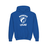 Youth Huskies Flag Football - Unisex Heavy Blend™ Hooded Sweatshirt Volume | Suamico, WI