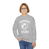 Youth Huskies Flag Football - Unisex Heavy Blend™ Crewneck Sweatshirt Volume | Suamico, WI