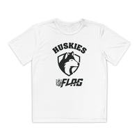Youth Huskies Flag Football - Moisture Wicking Dri Fit Style Performance Tee Volume | Suamico, WI