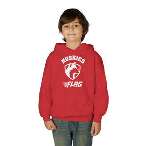 Youth Huskies Flag Football - Unisex Heavy Blend™ Hooded Sweatshirt Volume | Suamico, WI