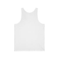 Printify's P Reds Baseball Est. 1978 Unisex Jersey Tank shown from the back in white, inspired by classic vintage baseball shirts, featured against a white background.