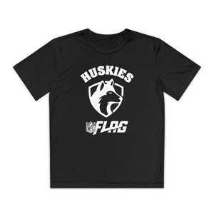 Youth Huskies Flag Football - Moisture Wicking Dri Fit Style Performance Tee Volume | Suamico, WI