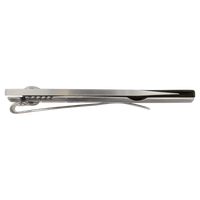 Side view of a closed Bison River 3 1/2" Everyday Carry Knife with metal handle and pocket clip, ideal for custom laser engraving as a corporate gift or promo giveaway, displayed on a plain white background.