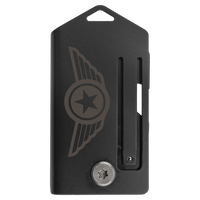 The Custom Laser Engraved Bison River 2" Everyday Carry Knife by Bison River is perfect for corporate gifts or promotional giveaways, featuring a sleek design ideal for laser engraving.