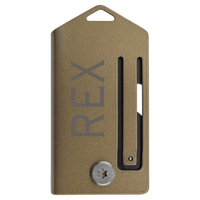 The Bison River Custom Laser Engraved 2" Everyday Carry Knife features a keyhole top, blade-revealing vertical slot, and bottom screw—perfect for corporate gifts or promos. Engrave your brand or message for a standout giveaway.